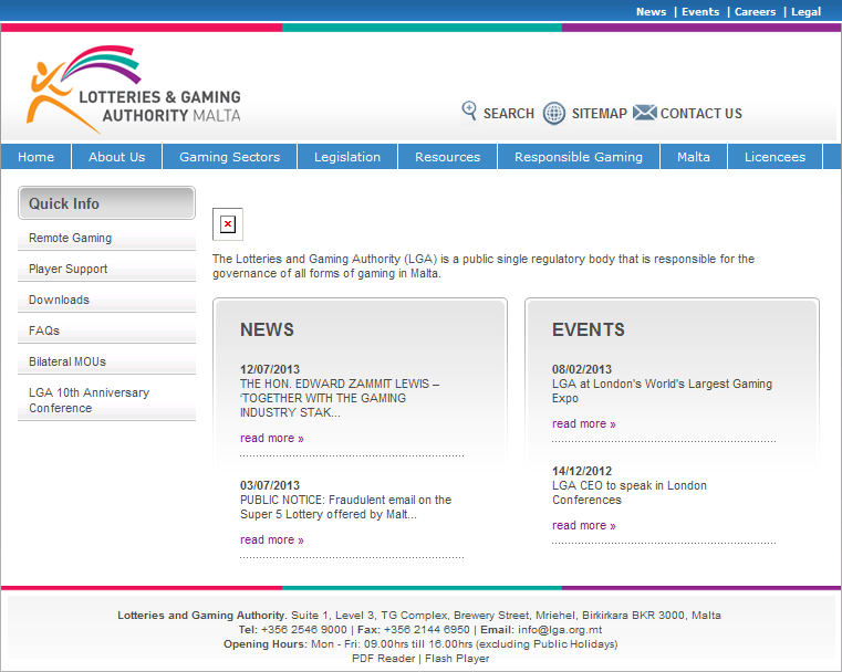 Malta Lotteries and Gaming Authority