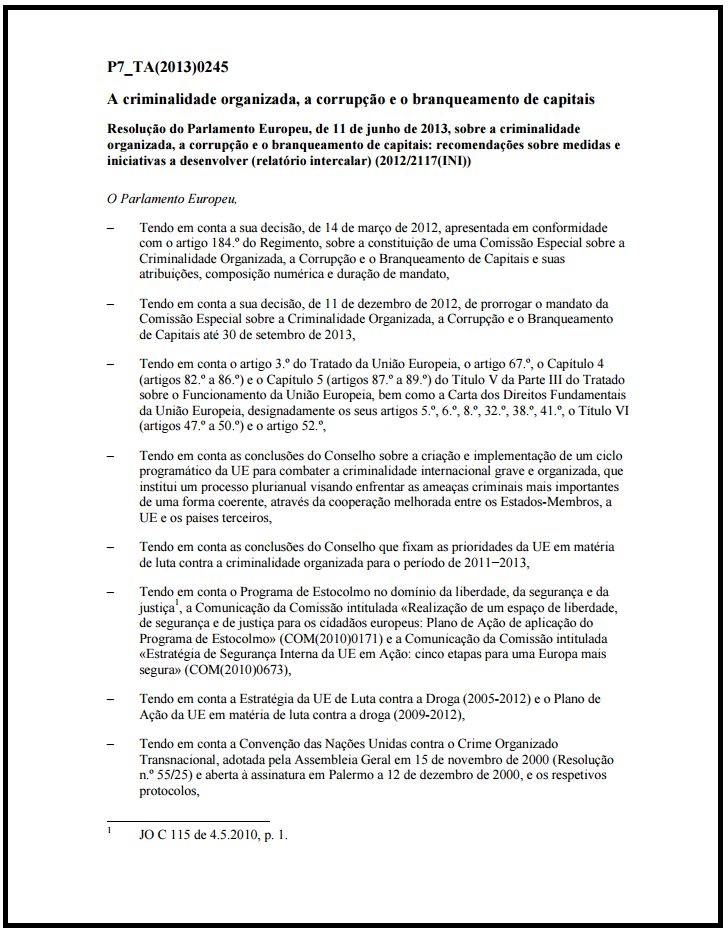 Resolução de 11 de Junho de 2013