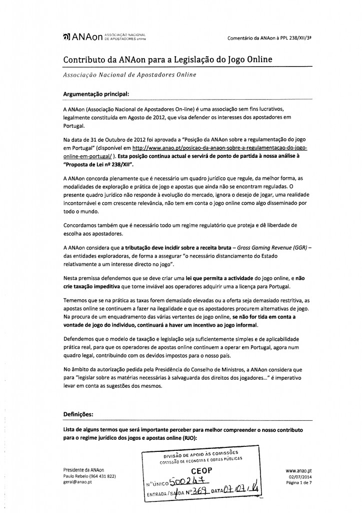 Parecer ANAon - Associação Nacional Apostadores online-1