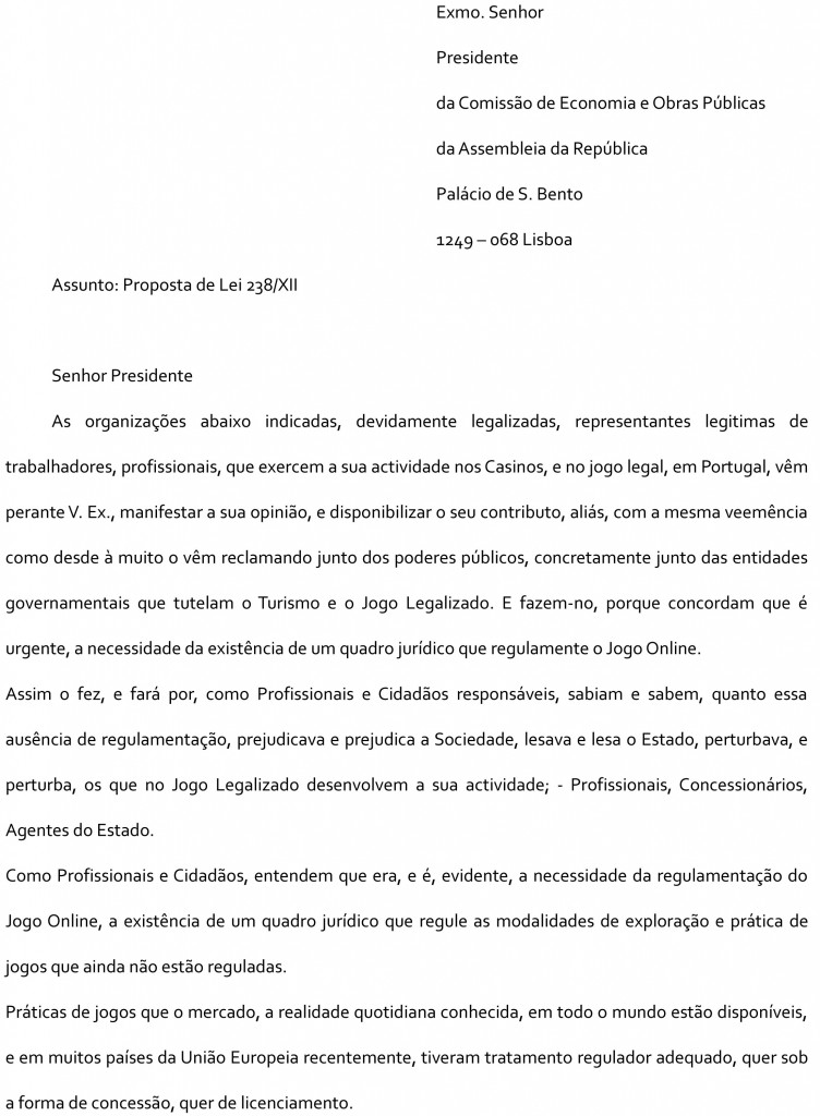 Parecer ANPBC - Associação Nacional dos Profissionais de Banca dos Casinos
