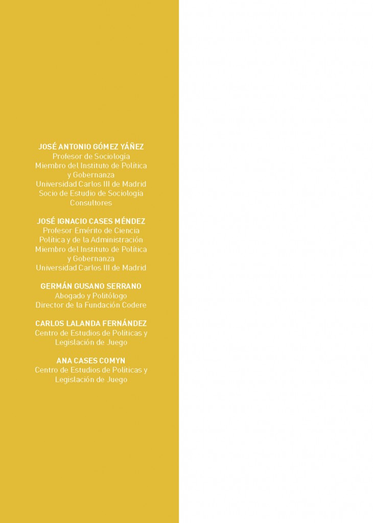 Percepción social sobre el juego de azar en Espan~ha 2014...